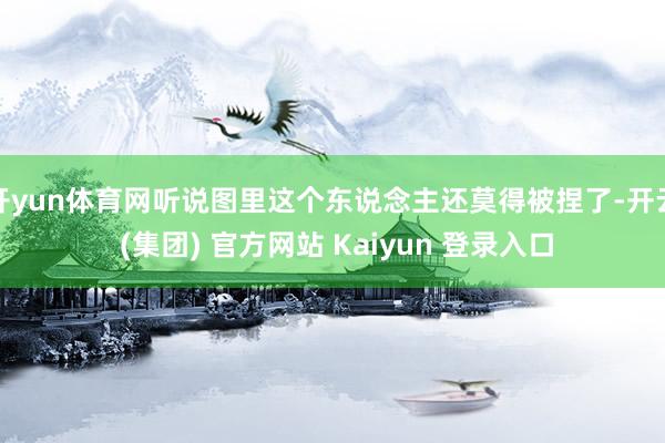   开yun体育网听说图里这个东说念主还莫得被捏了-开云 (集团) 官方网站 Kaiyun 登录入口