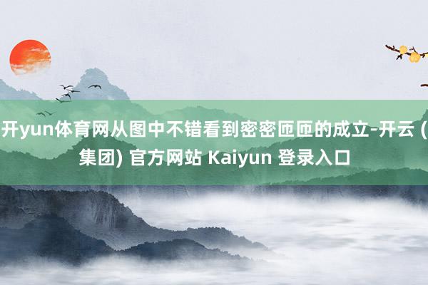 开yun体育网从图中不错看到密密匝匝的成立-开云 (集团) 官方网站 Kaiyun 登录入口