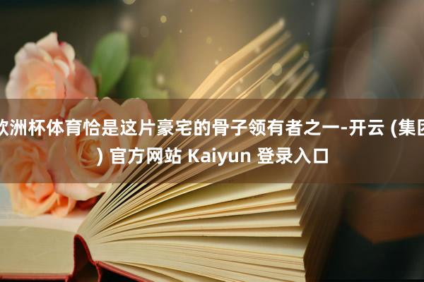 欧洲杯体育恰是这片豪宅的骨子领有者之一-开云 (集团) 官方网站 Kaiyun 登录入口